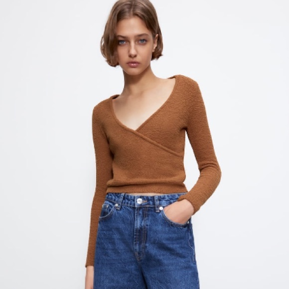 ZARA TEXTURED KNIT SWEATER - Picture 5 of 6